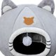 thumbnail image 2 of Lindas cuevas para gatos, casa para gatitos de felpa semicerrada, productos para mascotas para cachorros, para todas las estaciones, 2 of 7