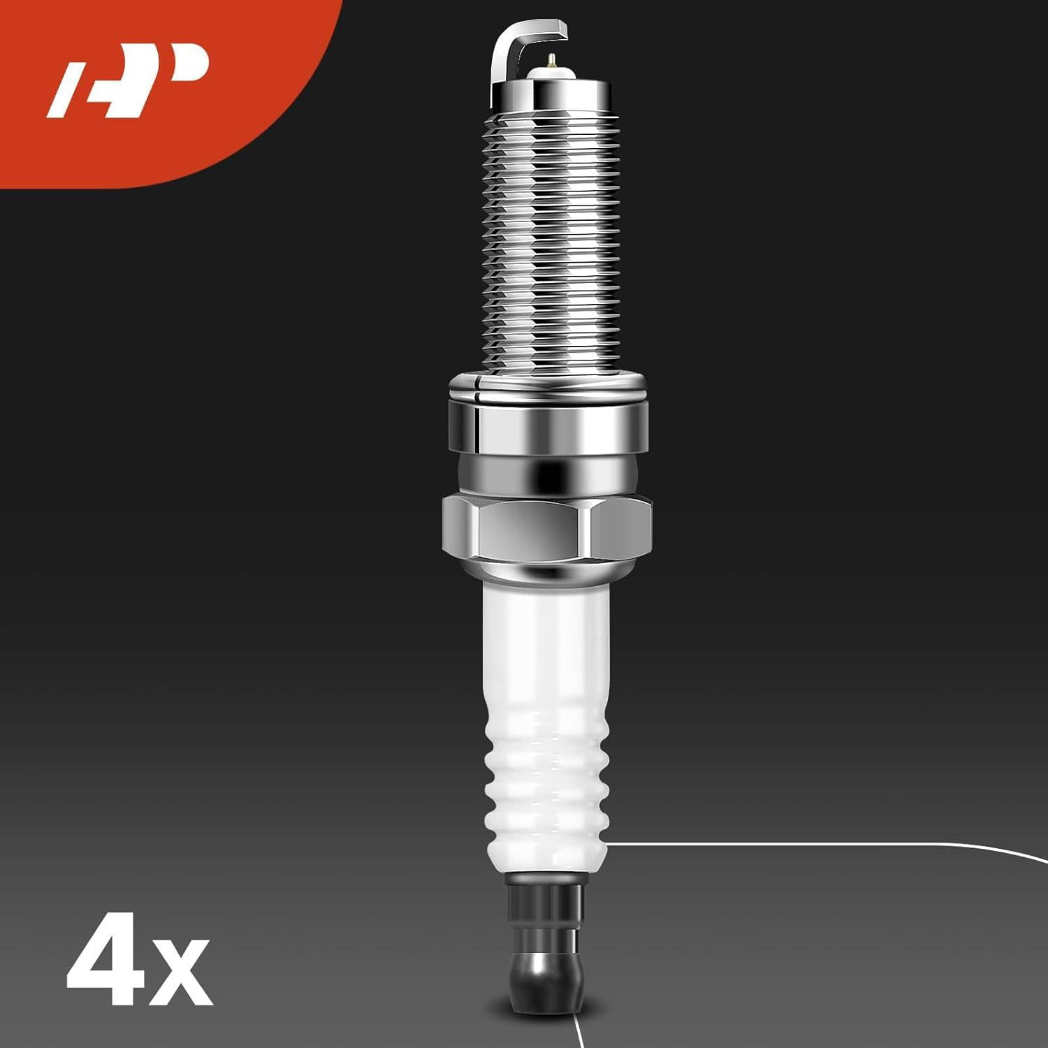 A-Premium Set of 4 Ignition Coil Pack and Iridium Spark Plugs Compatible with Honda CR-V 2010-2014 Civic 2012-2015 Accord 2008-2012 Crosstour 2008-2012 & Acura ILX 2013-2015 2.4L Replace# NGK97390