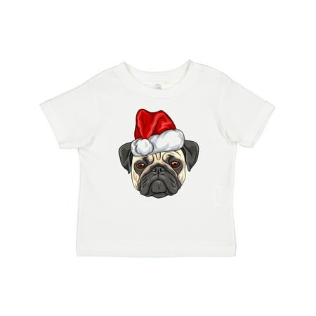 

Inktastic Christmas Pug Dog Santa Gift Baby Boy or Baby Girl T-Shirt