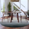 thumbnail image 3 of Round Rug 5Ft Washable Non-Slip, Grey Coastal Wave Circle Area Rugs for Living Room Bedroom, Summer Ocean Nautical Beach Ombre Indoor Floor Mats Carpet Runner for Home Decor Aesthetic, 3 of 8