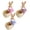 3PCS, variant on Chanana Small Easter Bunny Decor Candy Storage Basket, Handwoven Easter Bunny Candy Dishes Bowl,Cute Easter Eggs Container for Table Home Office Table Shelf Decor Party Wedding, and Christmas Day