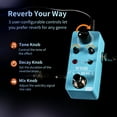 thumbnail image 3 of FLAMMA FC02 Mini Reverb Pedal Digital Guitar Effects Pedal with Church Plate Studio Reverb True Bypass, 3 of 10