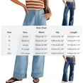 thumbnail image 3 of Qiyinn Women's Casual Wide Leg Pants Drawstring Elastic Waist Dress Palazzo Long Pants, 3 of 8
