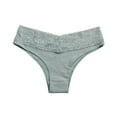 thumbnail image 5 of vigerkar Women's Sexy Panties Lace Knickers Panty Soft Briefs (Light Green, M), 5 of 6