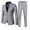 Grey, variant on Boys Suits 2 Piece Slim Fit Button Dress Suit Long Sleeve Jacket Blazer and Pants Set for Kids Prom Wedding Clothes Black 13-14 Y