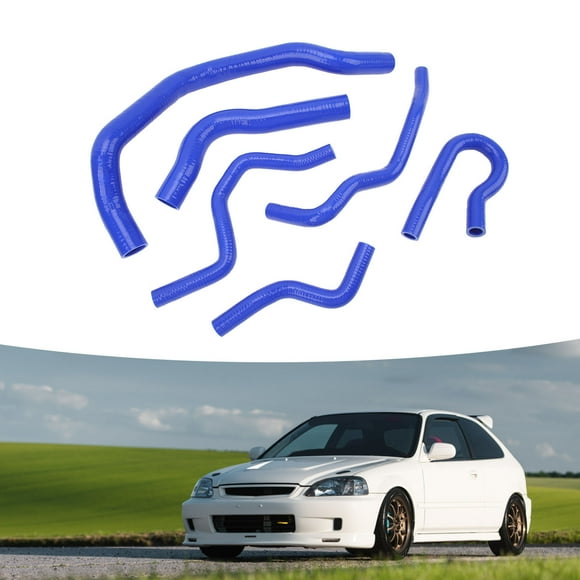 6Pcs Silicone Radiator Coolant Hose Kit for Type R EK EG B16A B18C B20B 1992-2000