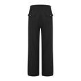 thumbnail image 3 of Flmaly vacation outfits for women High Waistband Loose Women Straight Summer Pants High Casual Waist Long Solid Cotton Pants Vacation Outfits, 3 of 6