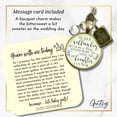 thumbnail image 2 of Bouquet Charm On Your Wedding Day Mom Dad Memorial Bridal Memorial Custom Photo Frame, 2 of 9