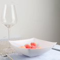thumbnail image 3 of Balsa Circle 4 White 32 oz Disposable Square Plastic Serving Bowls, 3 of 8