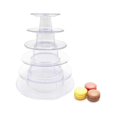 thumbnail image 1 of 6 Tier Round Plastic Macaron Tower Stand Macarons Holder Macaroon Cake Tower Display Stand For Dessert Display, 1 of 4