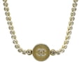 thumbnail image 2 of Pre-Owned CHANEL Coco Mark Choker Necklace Pendant with GP Rhinestones in Gold, A21 S, 2 of 9