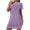 Purple, variant on Aofany Nightgowns for Women Cotton Night Shirts Short Sleeve Night Gown Dress Casual Pajamas Soft Sleepwear