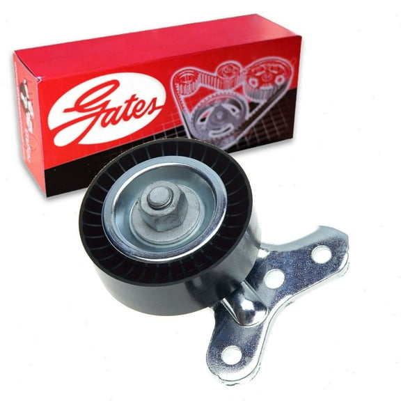 Gates Alternator Water Pump Upper DriveAlign Drive Belt Idler Pulley compatible with Volkswagen Jetta 2.5L L5 2005-2010