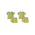 thumbnail image 2 of Cenuakty Baby3M 6M 12M 18M 24M 2T 3T Girl 2Pcs Summer Outfits Short Sleeve Fruit Embroidery Tops and Shorts Set Toddler Spring Clothes, 2 of 9