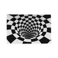 thumbnail image 4 of DouZhe Polyester Set de 4 Sets de Table, Réaliste 3D Damier Illusion Motif Résistant à la Chaleur Place Mats pour Table à Manger, 12 "x 18", 4 of 6