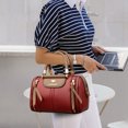 thumbnail image 4 of Bolsos de hombro tipo bandolera de lujo genuinos para mujer, bolsos de mano informales de diseñador para mujer, bolsos y carteras de cuero suave de calidad Boston, 4 of 5