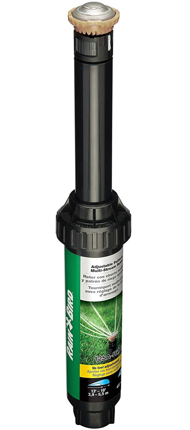 Rain Bird 12SARVAN Adjustable PopUp Rotary Sprinkler, Black