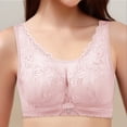 thumbnail image 5 of Gymayou Wire-Free Minimizer Bra for Full Figure Women Thin Breathable Full Coverage Anti-Sagging Bra with Side Support Comfort Bras Pink 2XL, 5 of 7