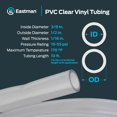thumbnail image 4 of Tubo de vinilo transparente de PVC Eastman de 0,95 cm de diámetro interno y 3 m de longitud, 4 of 6