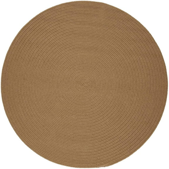 Rhody Rug Solid 4' Round Rug Camel