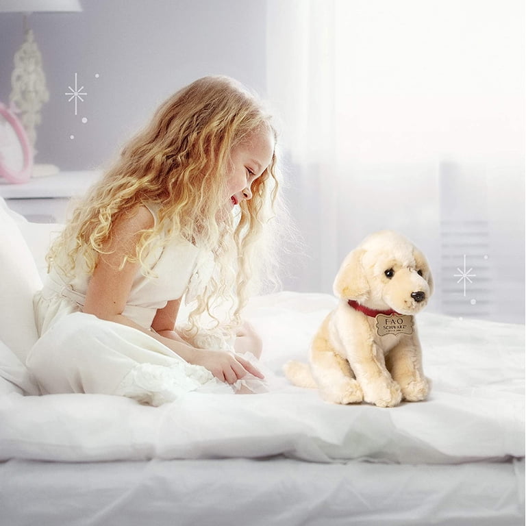 FAO Schwarz 1005982 Golden Labrador Puppy Dog Toy Plush, Ultra