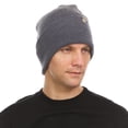 thumbnail image 4 of 100% Merino Wool - Midweight Everyday Knit Cuff Beanie - Warm Winter Hat - Charcoal Gray, 4 of 4