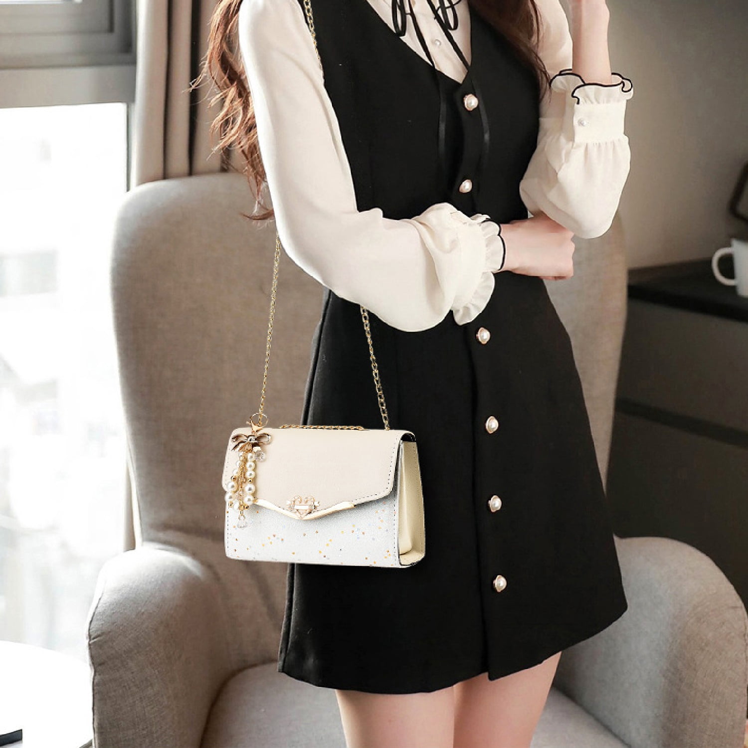Crossbody Bags for Women Leather Cross Body Purses Cute Fashion Design Handbags Shoulder Bag Small Size, Blue