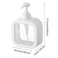 thumbnail image 3 of LILELIS Hand Soap Dispenser 10Oz Bottle Lotion Container Refillable Liquid Soap Jar for Bathroom Kitchen White, 3 of 8