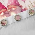thumbnail image 4 of Homewish Cartoon Gnome Child Black Out Curtains, Love Heart Balloon Curtains Pack of 2 (42x63 Each), Pink Groovy flower Bedroom Curtains, Blackout Curtains Home Decor, 4 of 6