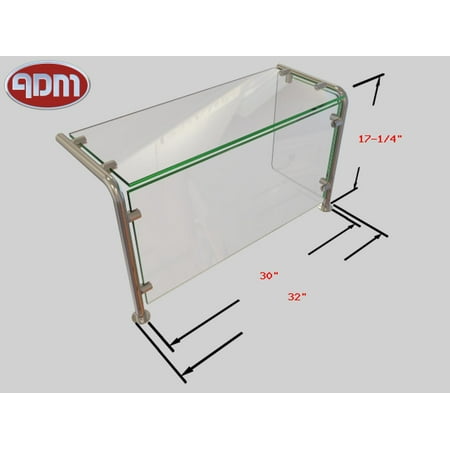 Sneeze Guard | ADM Sneezeguards | EP-11 | 1BAY-H17-1/4-A30-RP SS