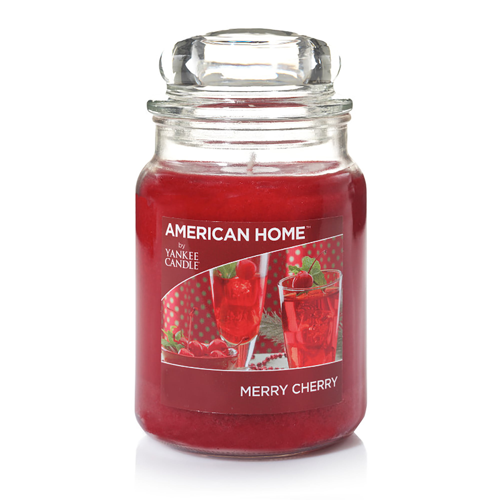 American Home by Yankee Candle Merry Cherry Candle, 19 oz Large Jar