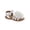 White, variant on Toddler and Little Girls Tulle Flower Sandals
