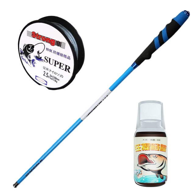 kurtrusly Portable Telescopic Fishing Rod Tight Rod Section Angling Equipment for River Pond Fishing Using