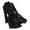 Black, variant on Pisexur Women's Single-Breasted Trench Coat Wool Coat Classic Lapel Mid-Length Overcoat Long Dress Jacket Solid Color Loose Outerwear Waterproof Pea Coat with Belt Buckle
