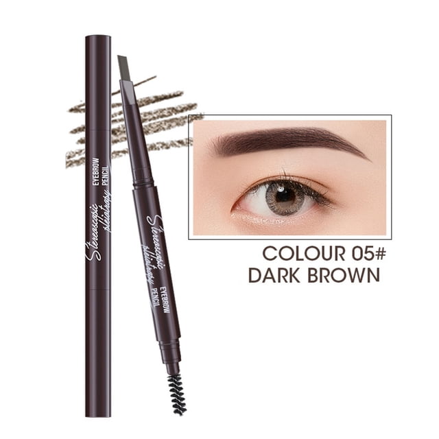 Eyebrow Pencil Double Head Eyebrow Pencil Set Triangle Tip Eyebrow Pencil Natural Long Lasting Eyebrow Shape And Filling Eyebrow Pencil Double Head Triangle Line Female Eye Makeup, Eyebrow Pencil f