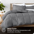 thumbnail image 3 of Bare Home 5-Piece Bed-in-a-Bag - Twin XL, Gray with White Sheet Set, 3 of 8