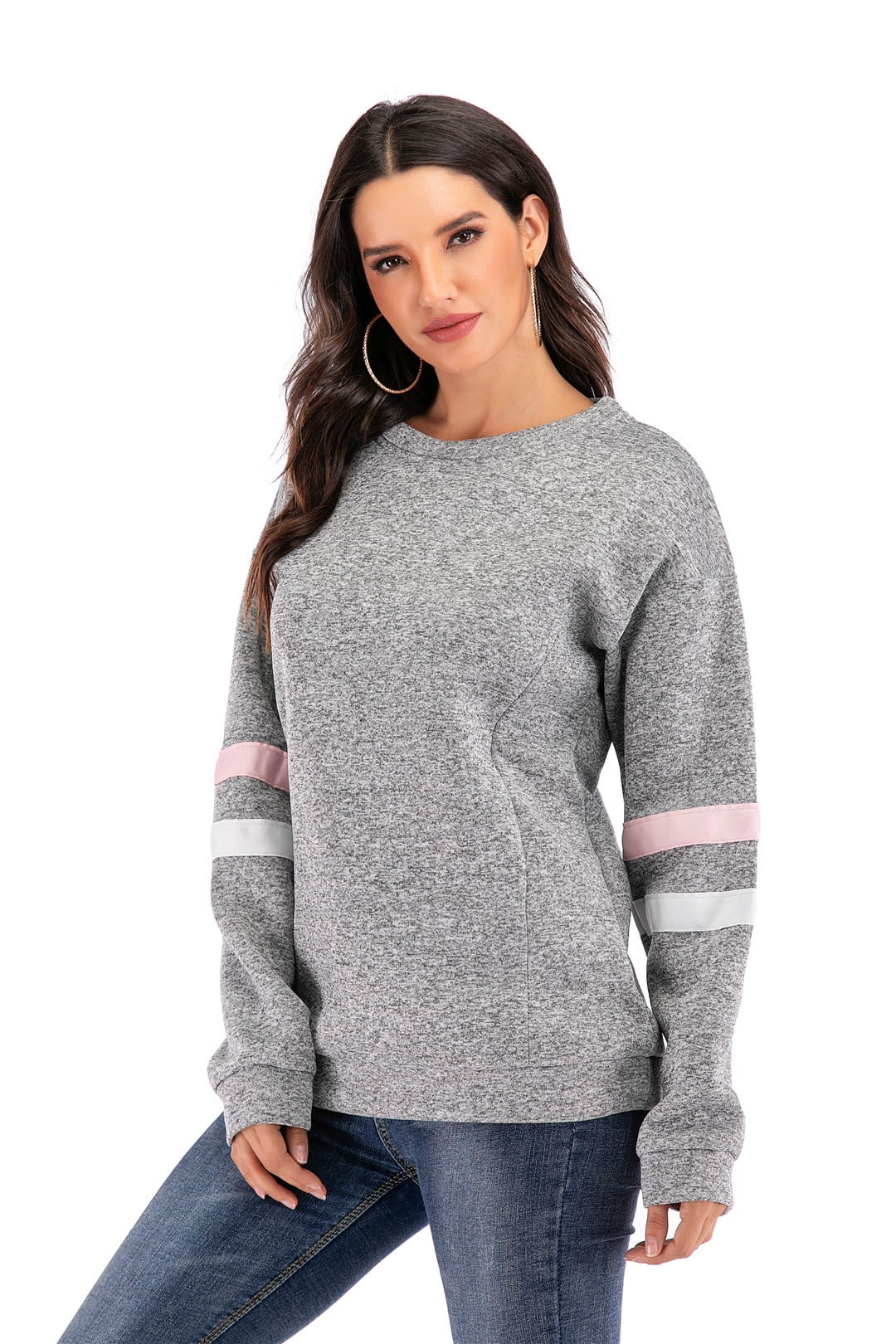 walmart womens crew neck sweatshirts