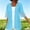 Blue, variant on Women's Plus Size Lightweight Open Front Cardigan 3/4 Sleeve Cover Ups Shrugs Shawls and Wraps Kimono Jacket Coat M