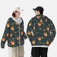 thumbnail image 4 of Xecao Cute plant fox for Sun Shirt-A lightweight, Hoodie-Style Long-Sleeve UV Protection Garment Designed for Other Outdoor Activities. -3X-Large, 4 of 7