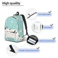 thumbnail image 5 of Balery French Bulldog Taking a Bath Vintage Canvas Backpack for Men and Women - Large Capacity, Durable Travel Laptop Bag for School, Work, Hiking, and Outdoor Activities, 5 of 7