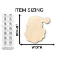 thumbnail image 2 of Unfinished Wood Santa Head Shape - Craft - up to 46" DIY 20" / 1", 2 of 3