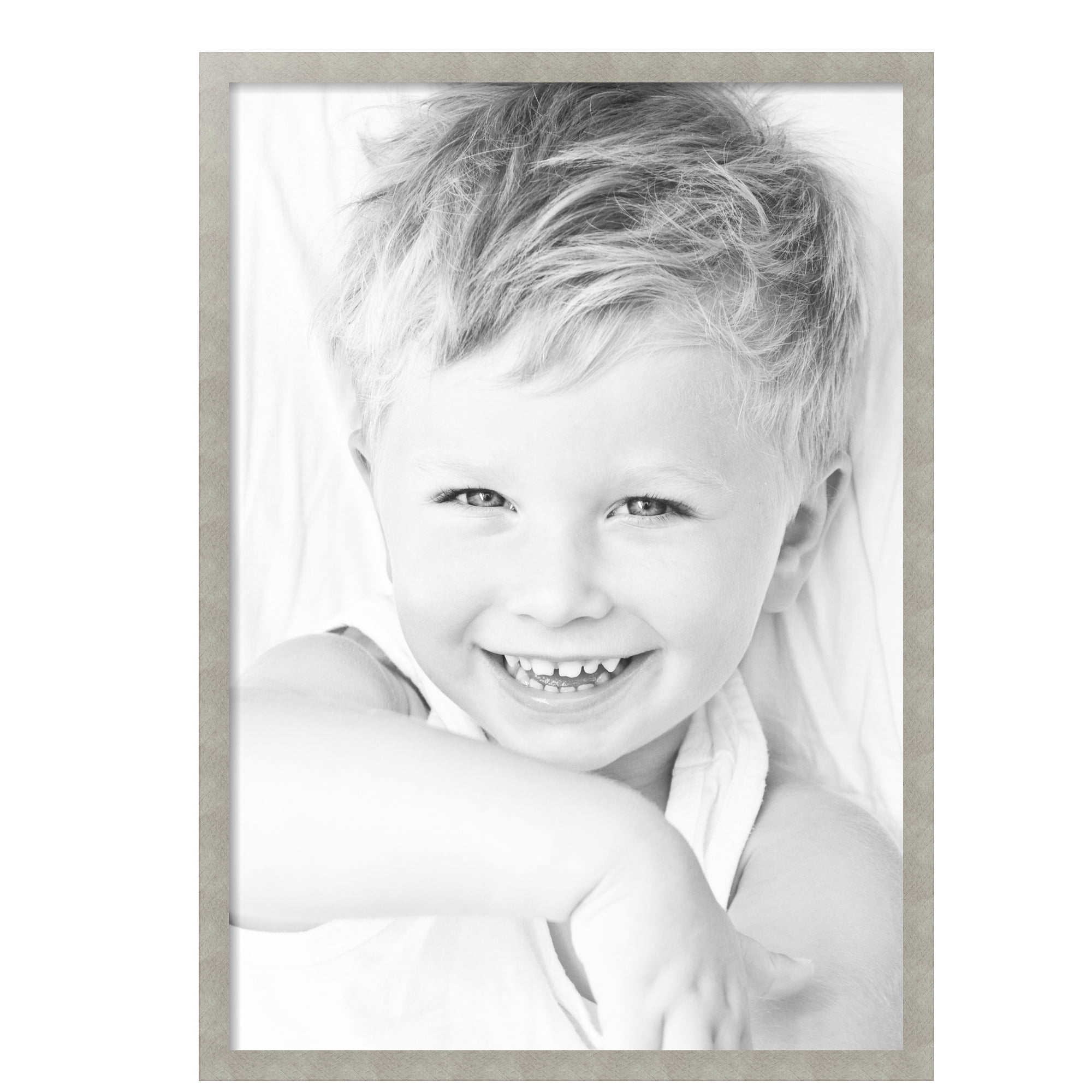 ArtToFrames 28" x 40" Classic Silver Picture Frame, 28x40 inch Gray MDF Poster Frame (WOM-4499),  Pack