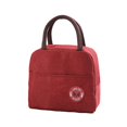 thumbnail image 1 of Lunch Box Insulated Lunch Container Water-resistant Fabric With Zippered Pockets For Car Travel Work Picnic, 1 of 4
