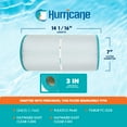 thumbnail image 3 of Hurricane Replacement Spa Filter Cartridge for PA40 and Unicel C-7442, 3 Pack, 3 of 7
