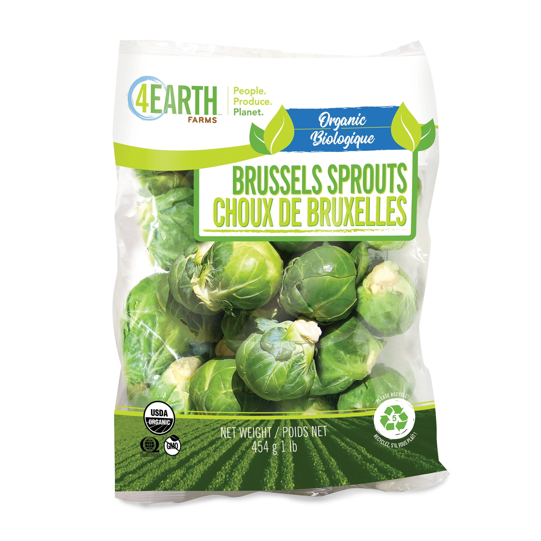 Organic Brussel Sprouts, 1lb Bag