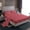 Red, variant on Homewish Cartoon Square Adult Twin Sheet Sets, Stripes Abstract Ombre Flat and Fitted Sheet, Pink Buffalo Plaid Lightweight Room Decor, 3 Pieces