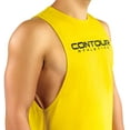 thumbnail image 4 of Contour Athletics Bodybuilding Tank Tops for Men, Stringer Muscle Fitness Tee for Gym Workout (Yellow), 4 of 4