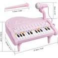 thumbnail image 3 of De Juguete Para Niños, 24 Teclas, Mini Piano Musical Electrónico, Teclado De Enseñanza, Piano Con Micrófono, Juguetes Educativos Sweethay OD012613-00, 3 of 6