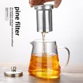 thumbnail image 2 of Bouilloire à Thé en Verre Borosilicaté Résistant à la Chaleur de 750 ml avec Doublure Intérieure en Acier Inoxydable, Filtre Intégré pour Thé en Feuilles, Théière Grande Capacité pour Réunions de Famille, Durable et Sécuritaire pour le Quotidien, 2 of 6