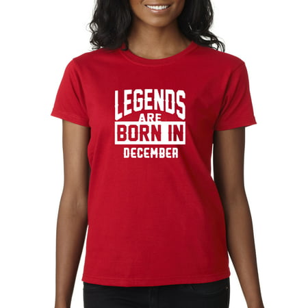 New Way 665 - Women's T-Shirt Legends Are Born In December Sagittarius Capricorn